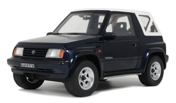 OT492 Suzuki Vitara Cabrio 1994 Deep Blue Pearl Metallic 1:18